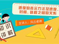 速度的表示方法及速度、时间、路程之间的关系