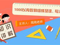 1000以内数的读、写法及组成